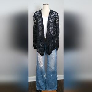 Black Knit Cardigan NWOT.